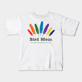 CB bird mom - black type Kids T-Shirt